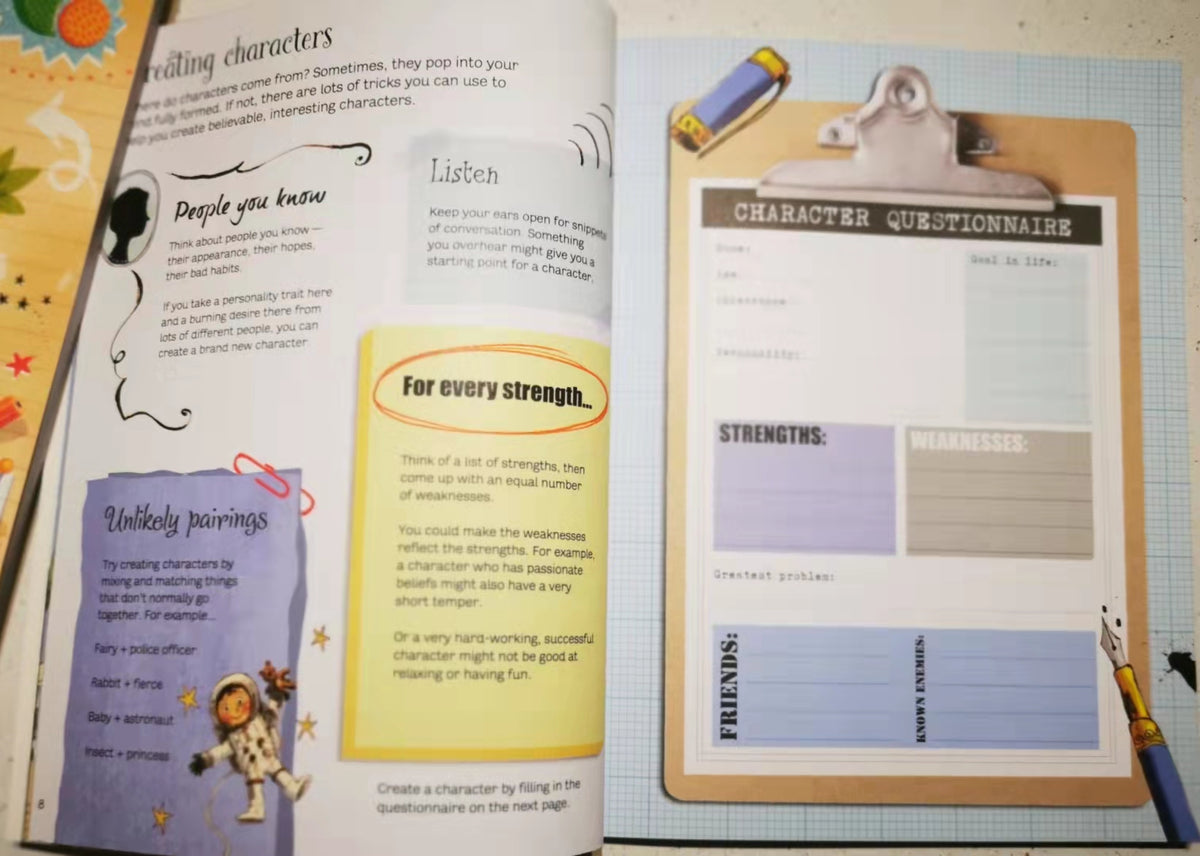 Usborne Writing Box 3 Book Boxset Creative Writing