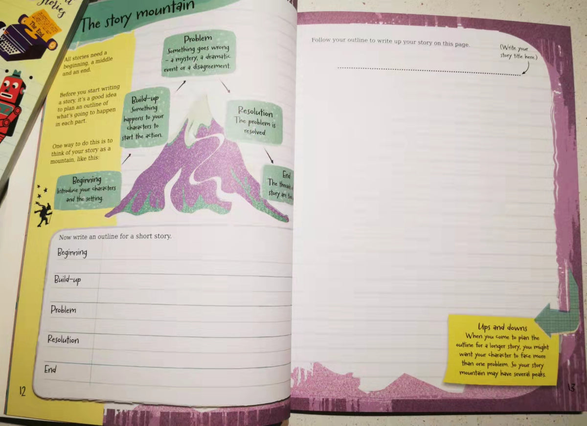 Usborne Writing Box 3 Book Boxset Creative Writing