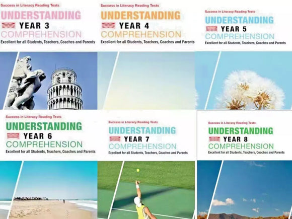 Comprehend Book Understanding Comprehension Year 3-8 (6 Books Pack)