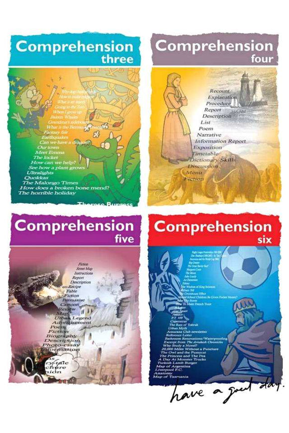 Skill Builder Comprehension Bundle Years 3-6 (4 Books)