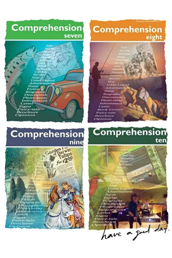 Skill Builder Comprehension Bundle Years 7-10(4 Books)