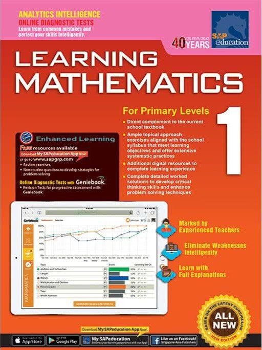 Learning Mathmatics Books SAP Learning Mathematics for Year 1 + Geniebook