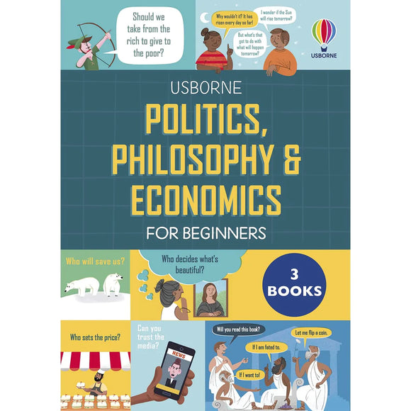 Usborne Politics Philosophy & Economics For Beginners - 3 Set