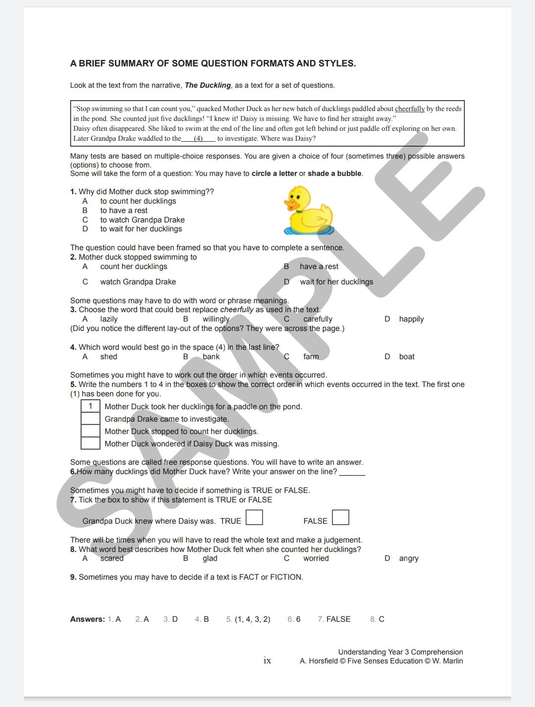 Understanding Year 3 Comprehension