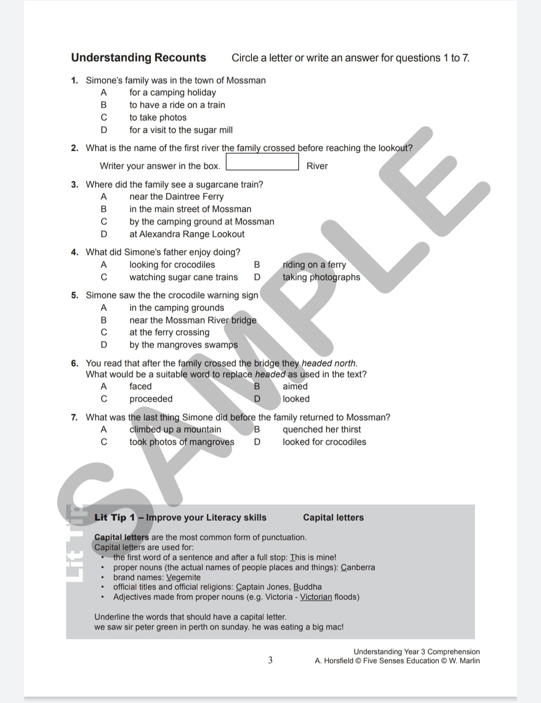 Understanding Year 3 Comprehension