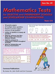 Mathematics Tests for Selective Schools No. 49-Year 5-8